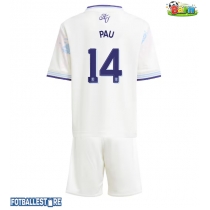 Aston Villa Pau Torres #14 Tredjedraktsett Barn 2025-26 Kortermet (+ Korte bukser)